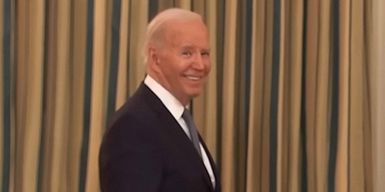Joe Biden grin meme